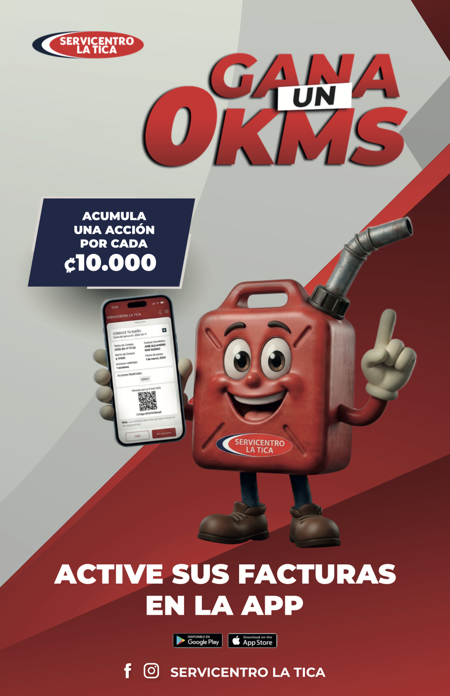 Gana un 0KMs con Servicentro La Tica